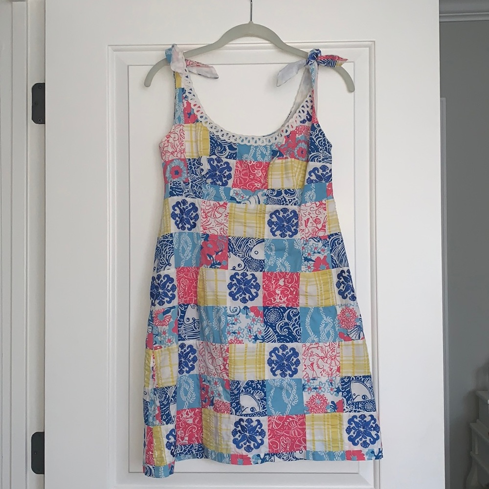 Lilly Pulitzer Patchwork Tie Dress